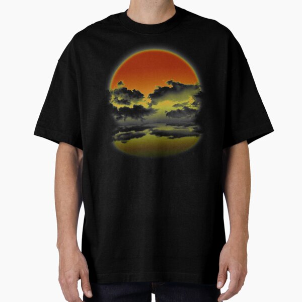 Sunset over the sea Camiseta oversize