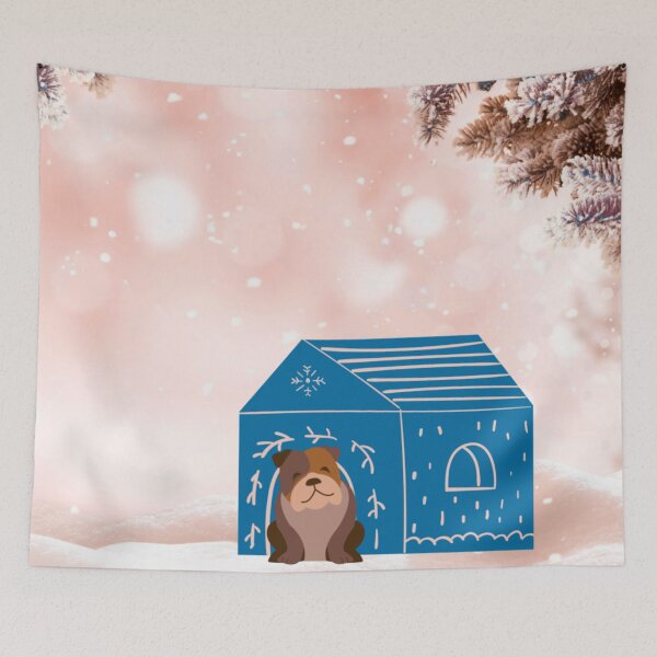 Item preview, Fantasy Winter....and a Bulldog  designed and sold by Axi35.