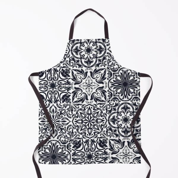 Item preview, Abstract patterns on ceramic tile, black and white designed and sold by Chinxi.