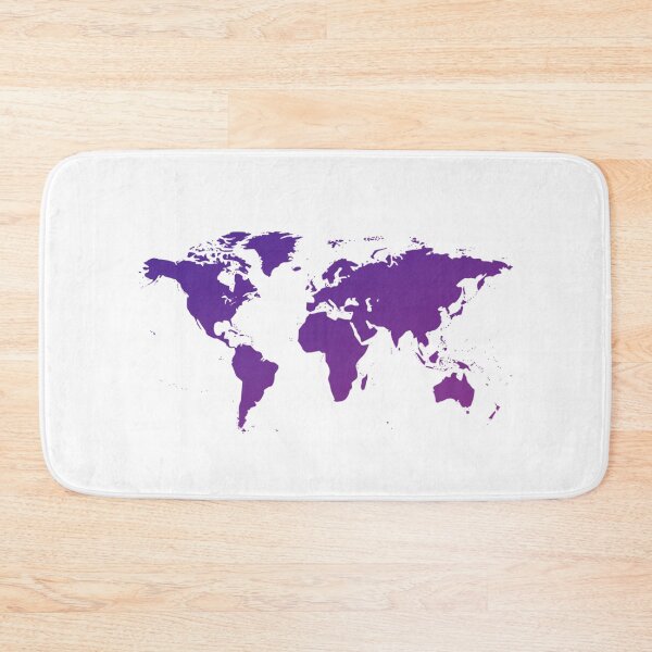 Item preview, World Map Background with Purple Gradient Color designed and sold by Kiki Art.