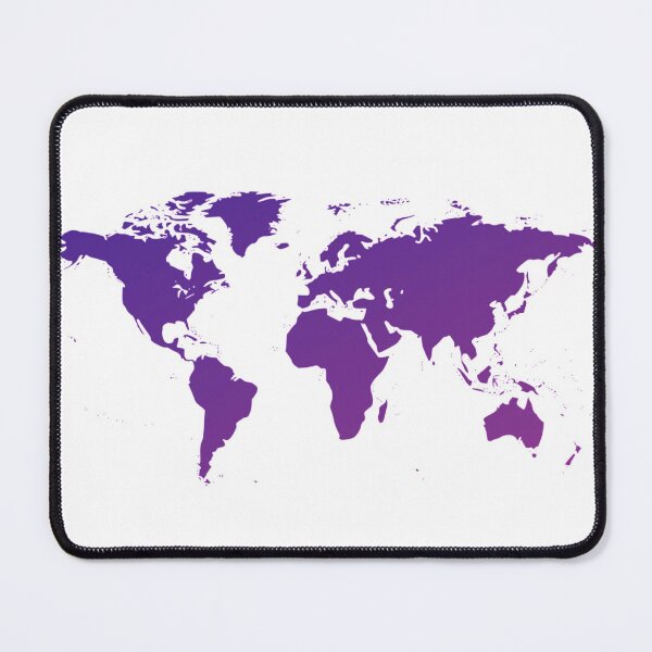 Item preview, World Map Background with Purple Gradient Color designed and sold by Kiki Art.