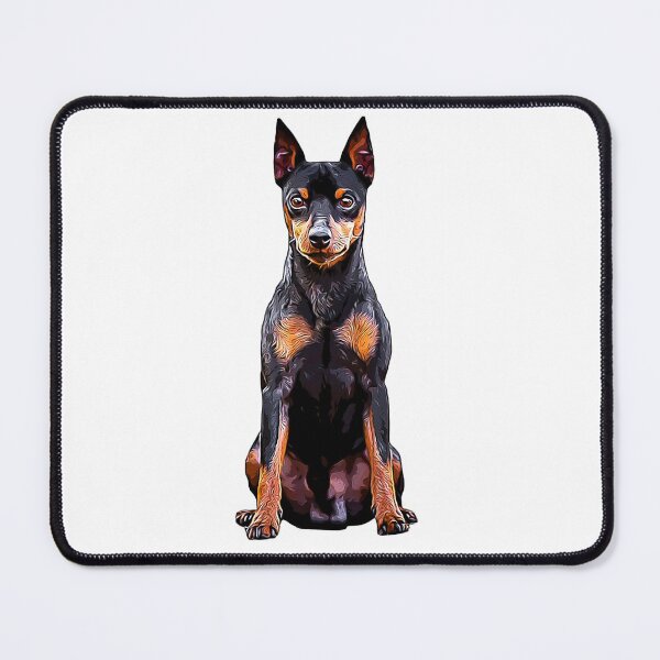 Item preview, Miniature Pinscher Toy Black and Tan Cute Puppy Dog designed and sold by ElegantCat.