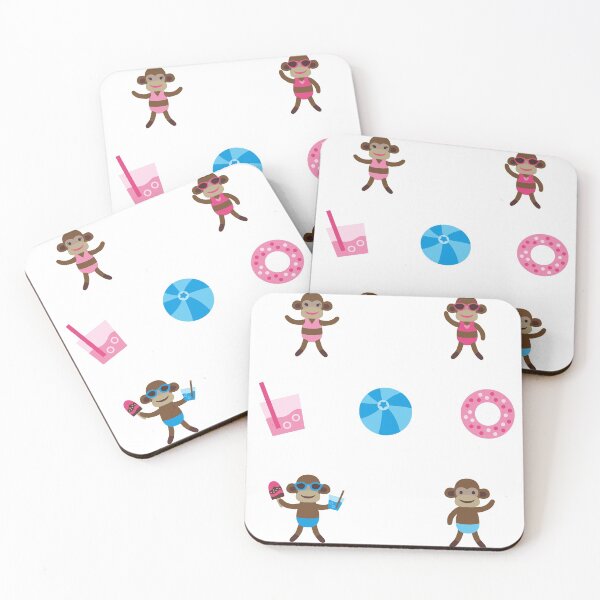 Item preview, Summer Sock Monkey designed and sold by Trinket-Trickster.
