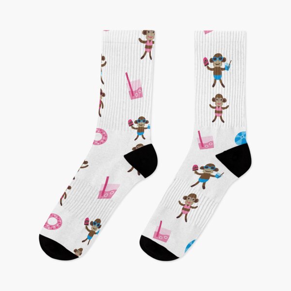 Item preview, Summer Sock Monkey designed and sold by Trinket-Trickster.