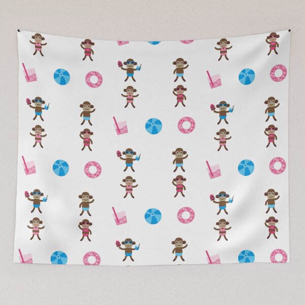 Item preview, Summer Sock Monkey designed and sold by Trinket-Trickster.