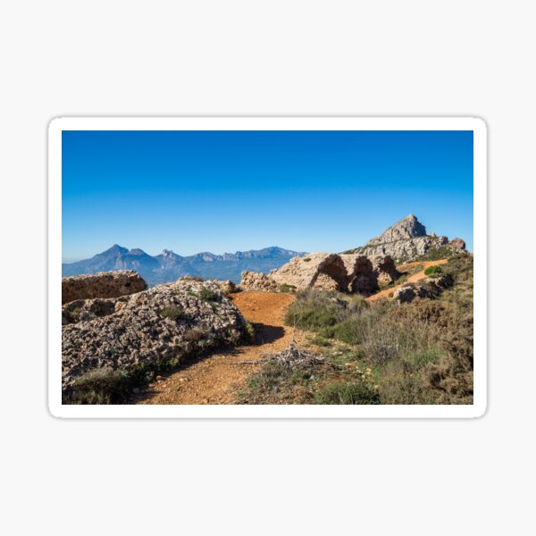 Picturesque ruins of an ancient fortress in Spain Sticker