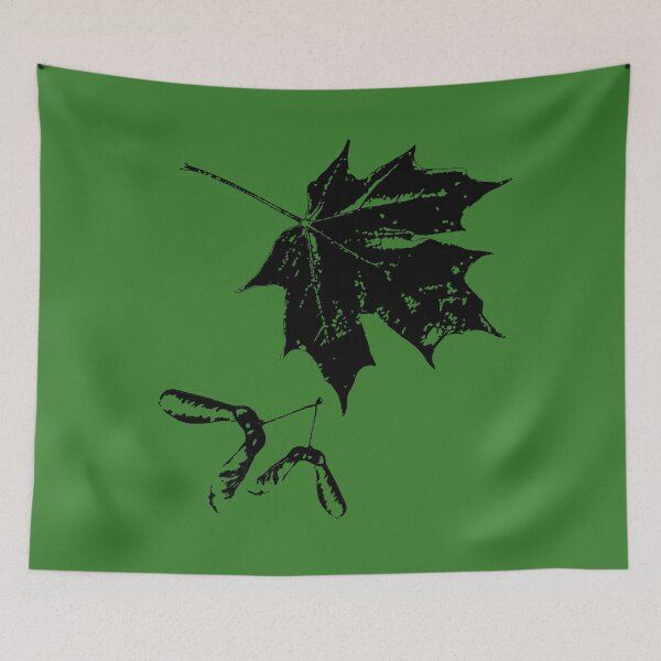 Item preview, Maple Leaf with Samaras - Black - designed and sold by SubtleSoul.