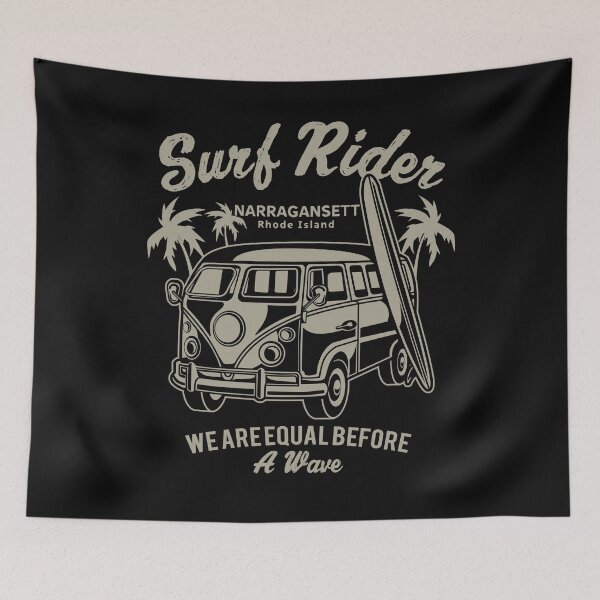 Item preview, Narragansett, Rhode Island, USA, North America - Surf Rider Surfing Beach Destination Vintage Logo designed and sold by Vintage-TM.