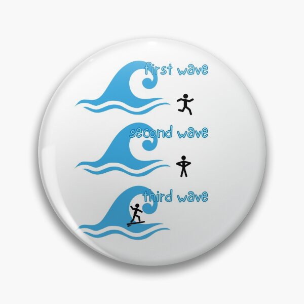 Item preview, Covid waves designed and sold by The Agreeable Raven.