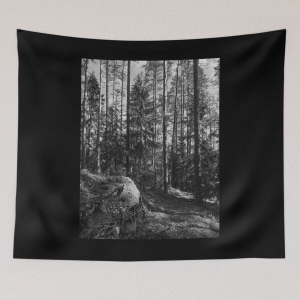 Item preview, Hillside views. Seitseminen National Park bw designed and sold by Jouko Lehto Photography.