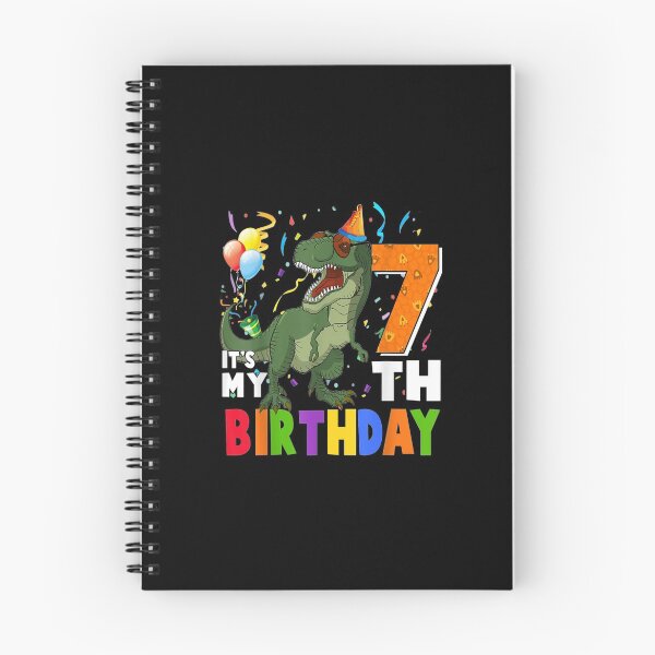 Item preview, It's My 7th Birthday Happy 7 Year Old Dino TRex Party designed and sold by sharpbell.