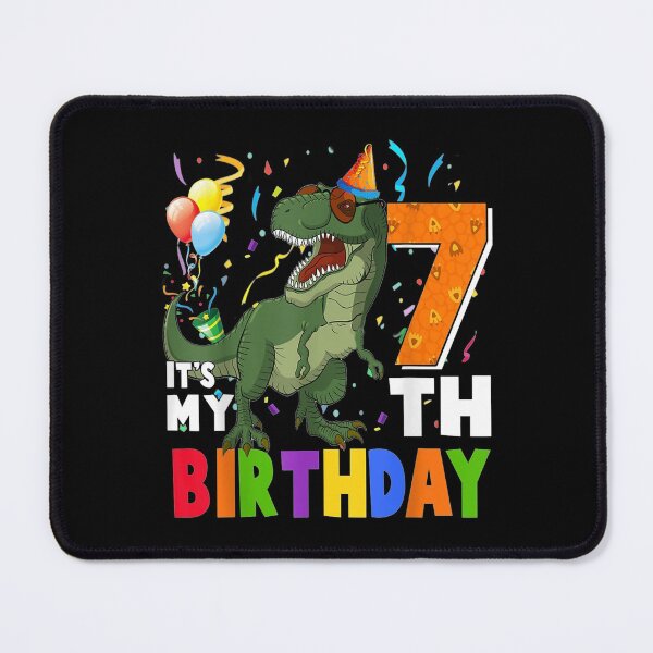 Item preview, It's My 7th Birthday Happy 7 Year Old Dino TRex Party designed and sold by sharpbell.