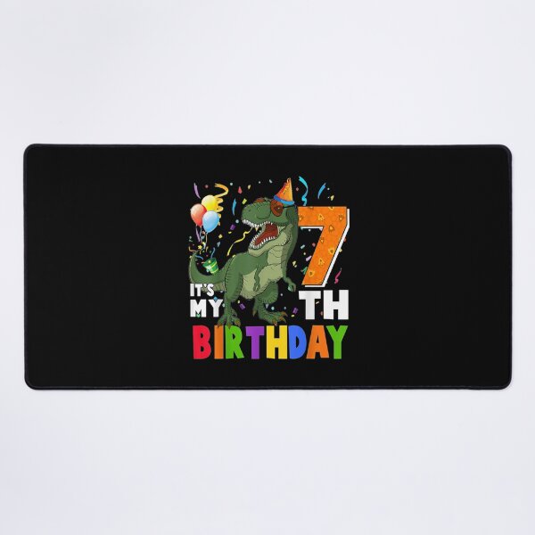 Item preview, It's My 7th Birthday Happy 7 Year Old Dino TRex Party designed and sold by sharpbell.