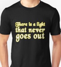 the smiths there is a light that never goes out the smiths 500 days of summer music t shirts rock t shirts band tees pop culture t shirts funky t shirts popular graphic tees Unisex T-Shirt
