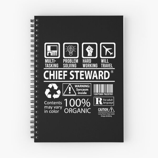 Item preview, Chief Steward T Shirt - Multitasking Job Gift Item Tee designed and sold by merystowe1.