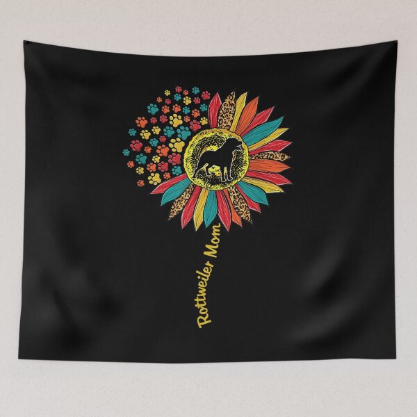 Item preview,  Rottweiler Lover Sunflower Leopard Print designed and sold by leonavi.