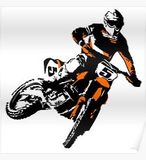 Moto Cross Racing Poster