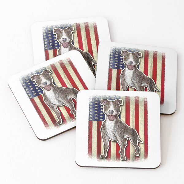 Item preview, 4th Of July American Flag Pitbull Funny  designed and sold by wowart4u.