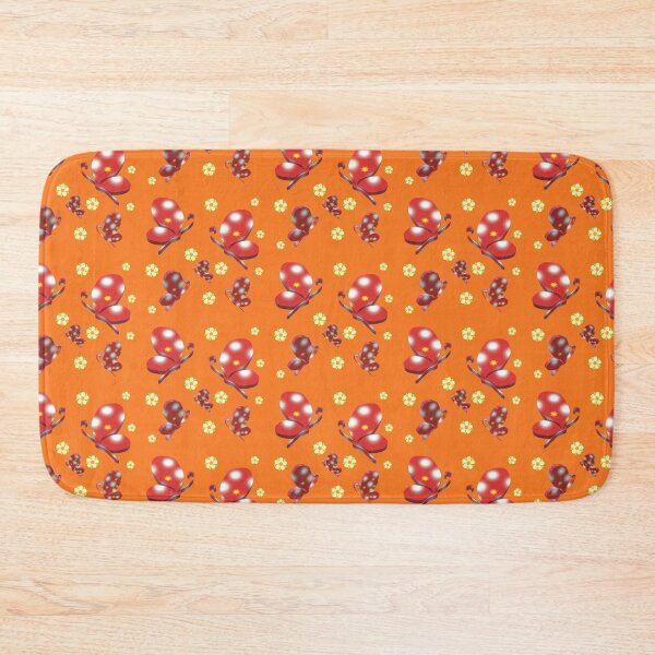 Item preview,  red butterfly orange background designed and sold by miaterinka.