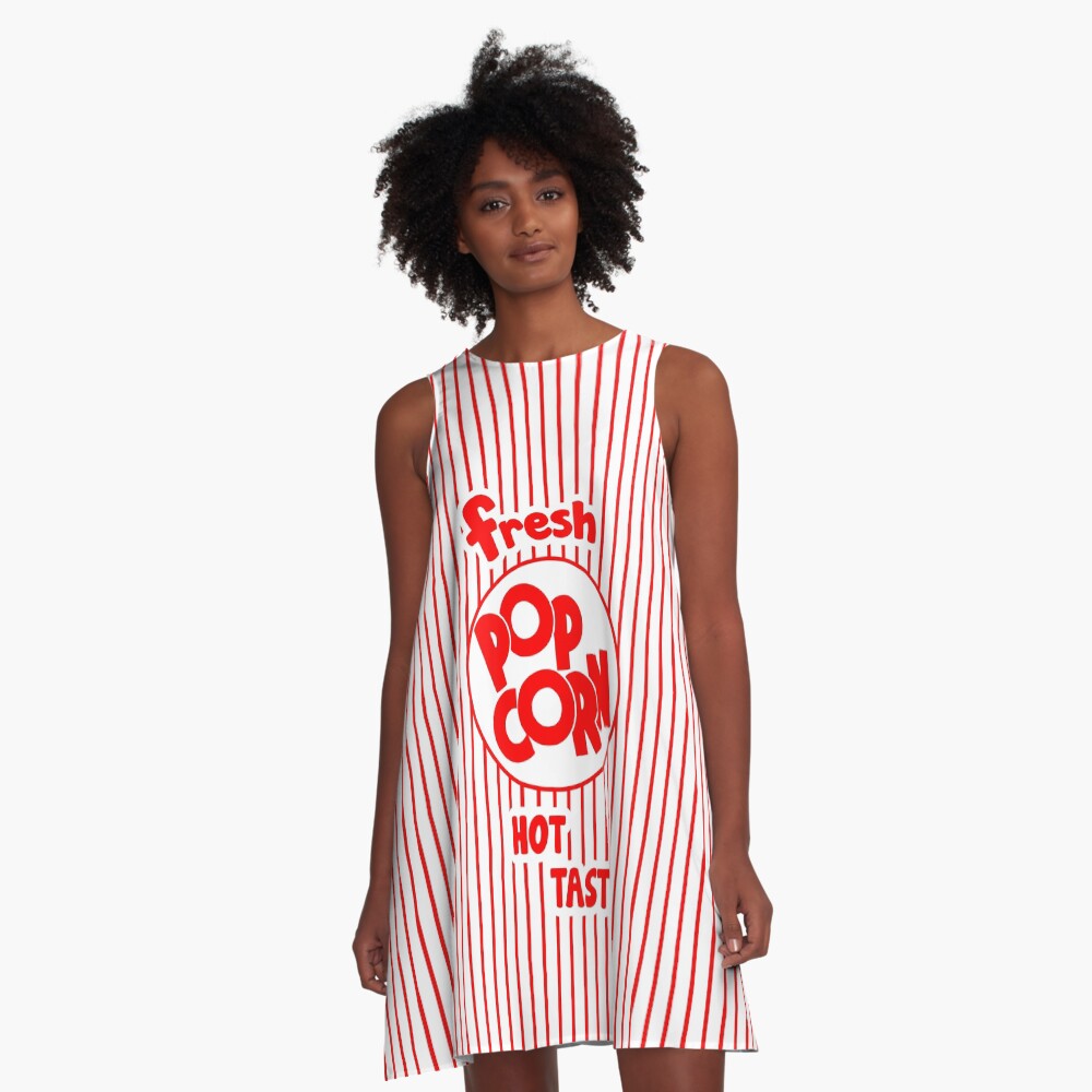 Popcorn Bag A-Line Dress