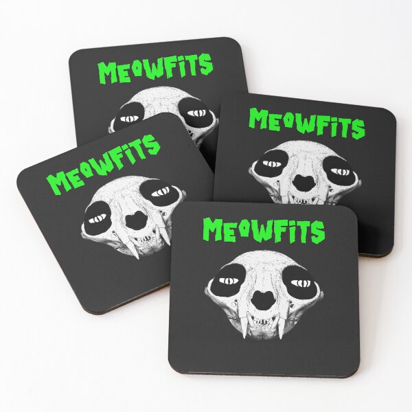 Item preview, Meowfits cat horror punk designed and sold by MetalSatyrShop.