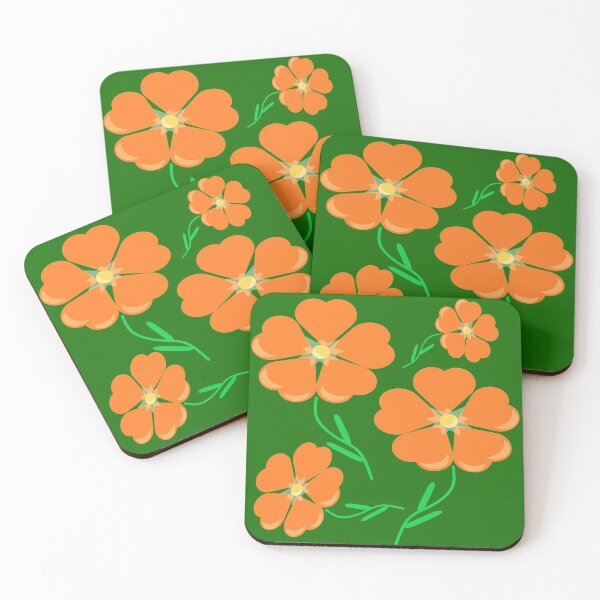 Item preview, orange flowers designed and sold by miaterinka.