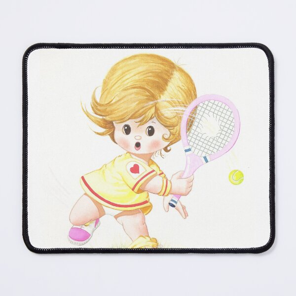 Artikelvorschau, Mädchen, das Tennis spielt entworfen und verkauft von Laura Greco.