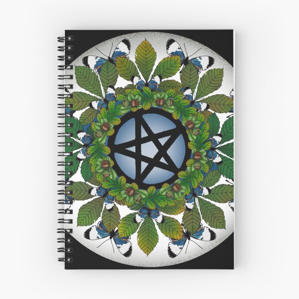 Item preview, Full moon pentagram butterfly ring  designed and sold by stickypixie.