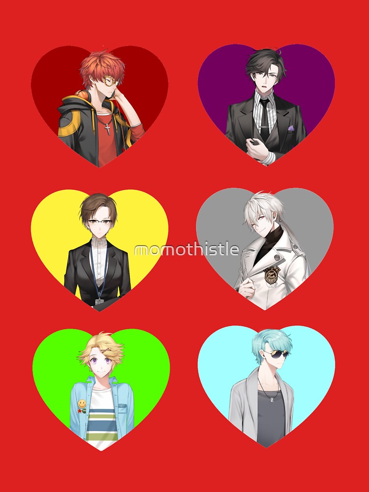 "Mystic Messenger Hearts" T-shirt for Sale by momothistle | Redbubble ...