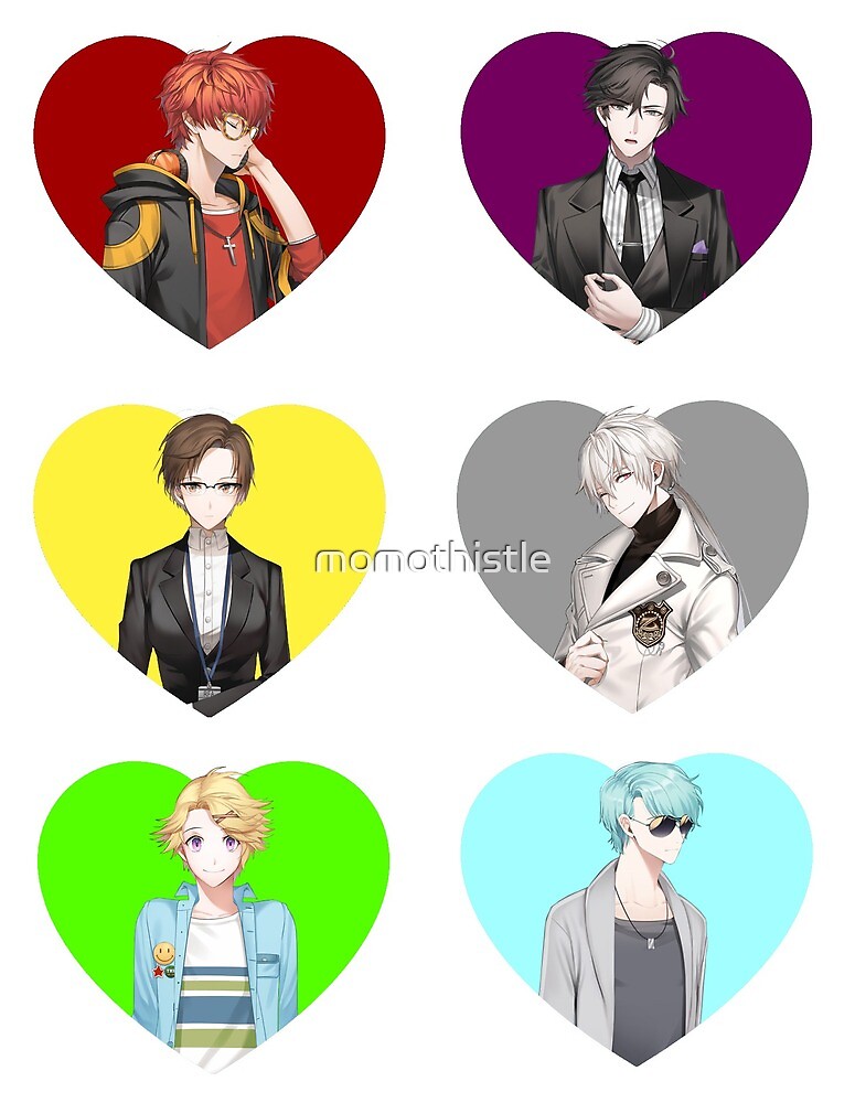 "Mystic Messenger Hearts" by momothistle Redbubble