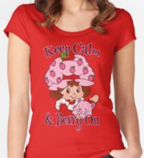 Keep Calm and Berry On Women's Fitted Scoop T-Shirt
