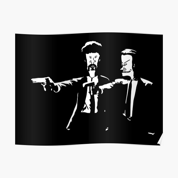 Beavis & Butthead Pulp Fiction Poster