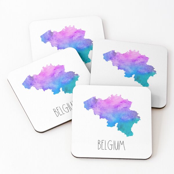 Item preview, Belgium Watercolor Map - Belgian designed and sold by MountainD.