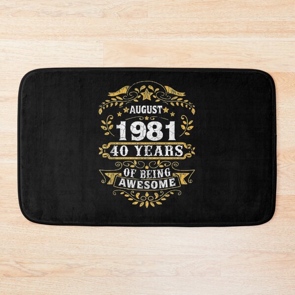 Item preview,  40th Birthday Born August 1981 Years Being Awesome designed and sold by leonavi.