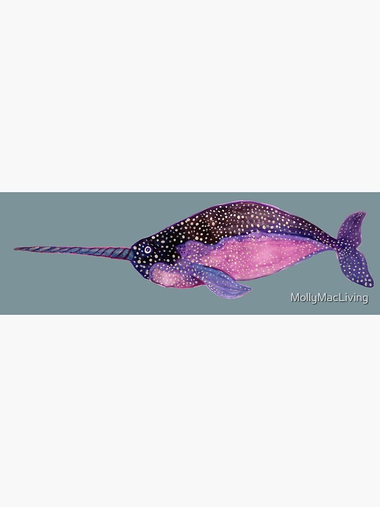Narwhal Whale Art Work Ocean Whales Print 'unicorn of the Sea