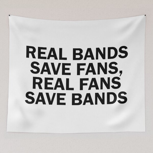 Item preview, Real bands save fans, real fans save bands designed and sold by RafaTakami.