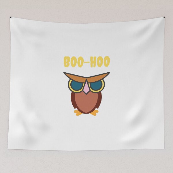 Item preview, BOO-HOO  | Scary Owl Halloween designed and sold by D-Shirt-More.