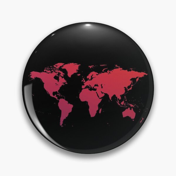Item preview, World Map Background with Red Gradient Color designed and sold by Kiki Art.