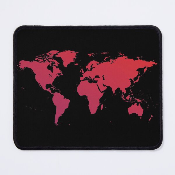 Item preview, World Map Background with Red Gradient Color designed and sold by Kiki Art.