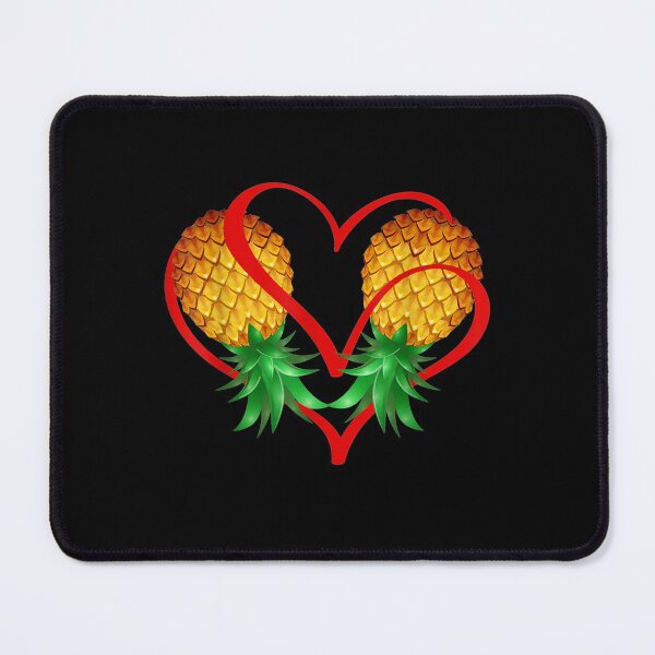 Item preview, Couple Swinger Upside Down Pineapple Heart designed and sold by leonavi.