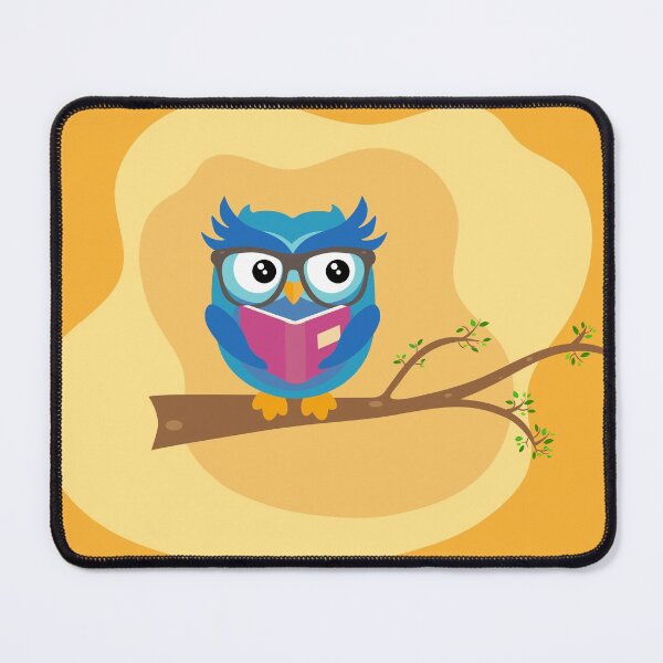 Item preview, Wise owl reading a book on a branch designed and sold by Martapp.