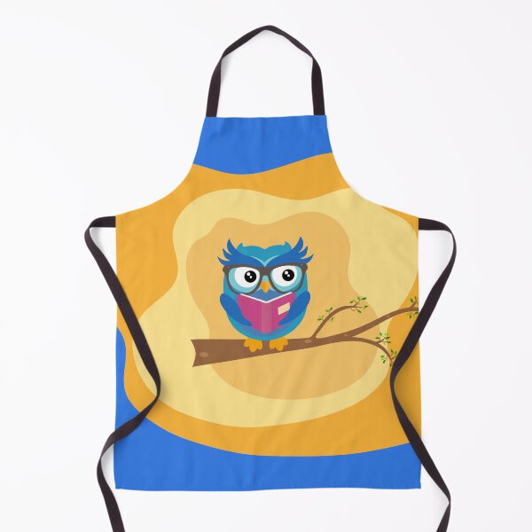 Item preview, Wise owl reading a book on a branch designed and sold by Martapp.