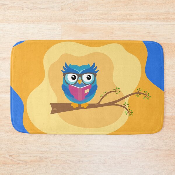 Item preview, Wise owl reading a book on a branch designed and sold by Martapp.