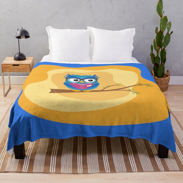 Item preview, Wise owl reading a book on a branch designed and sold by Martapp.
