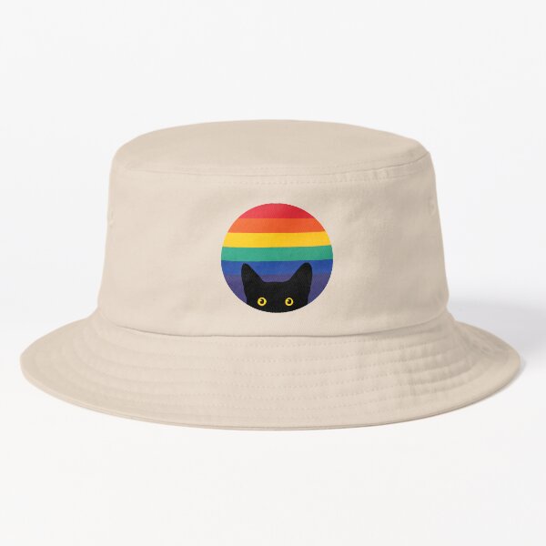 Artikel-Vorschau von Spähende Katze im Regenbogenkreis, designt und verkauft von beardsandcats.