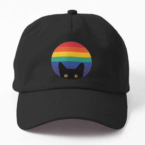 Artikel-Vorschau von Spähende Katze im Regenbogenkreis, designt und verkauft von beardsandcats.