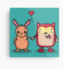 Retro Besties Metal Print