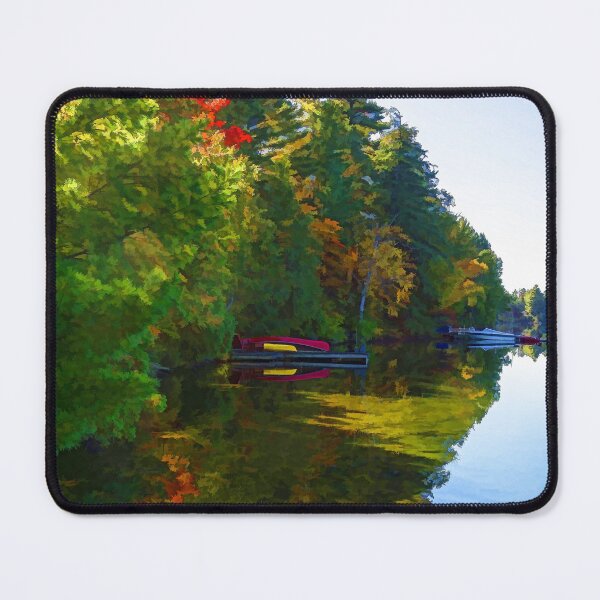 Item preview, Autumn Lake Mirror - Impressions Of Fall designed and sold by Georgia Mizuleva.