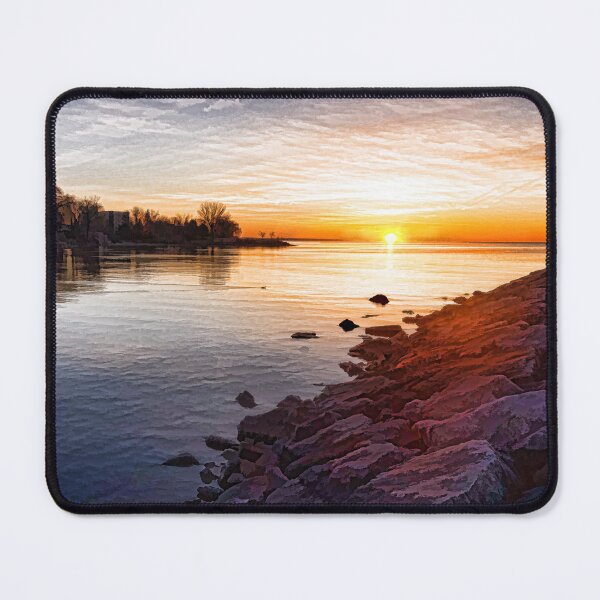 Item preview, Purple Rocks Sunrise – Lake Ontario Impressions designed and sold by Georgia Mizuleva.