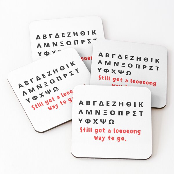 Item preview, Still a long way to go. Covid variant Greek alphabet Design. designed and sold by HermitAlley.